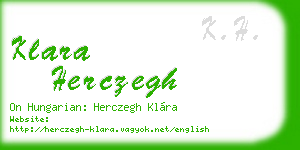 klara herczegh business card